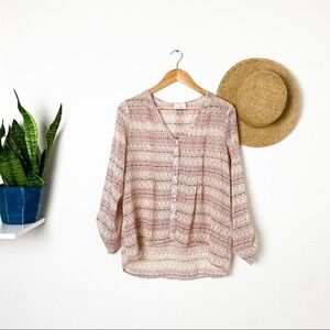 Urban Outfitters Pins and Needles Sheer Blouse S Small